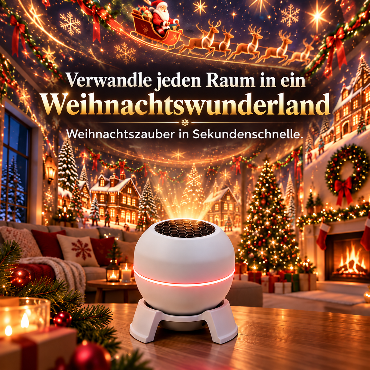 Offizieller Shop | 💖🎄 SCNDR® intelligenter holografischer Projektor (HD Smart Dynamic 5D)
