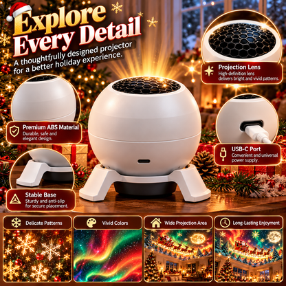 💡 Turn Any Room Into a Christmas Wonderland – Holiday Projection Night Light