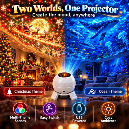 💡 Turn Any Room Into a Christmas Wonderland – Holiday Projection Night Light