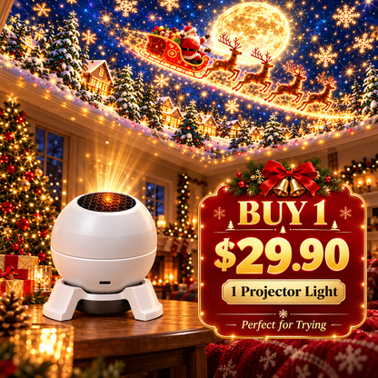 💡 Turn Any Room Into a Christmas Wonderland – Holiday Projection Night Light