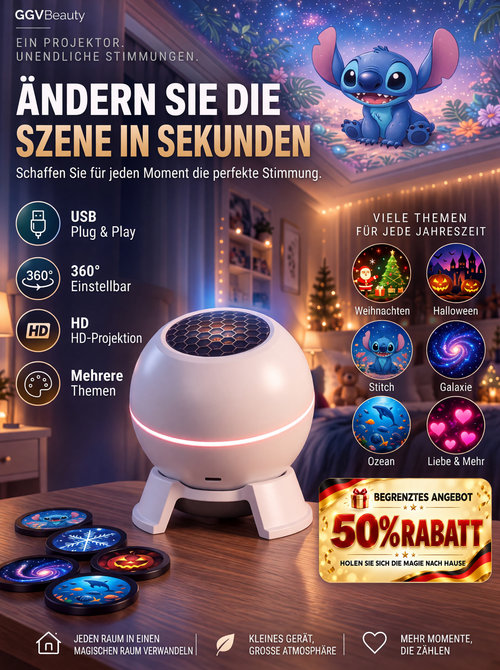 Offizieller Shop |  SCNDR® intelligenter holografischer Projektor (HD Smart Dynamic 5D)